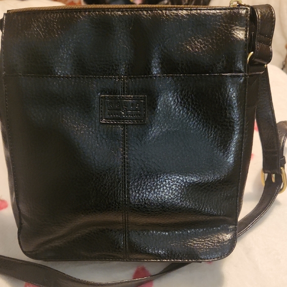 Relic Black Leather Crossbody Bag - Picture 1 of 6